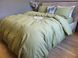 Простирадло на резинці варена бавовна Комфорт Текстиль Green, LUXURY Washed 3