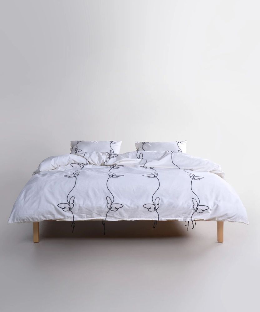 Постельное белье вареный хлопок Limasso Butterfly Snow White