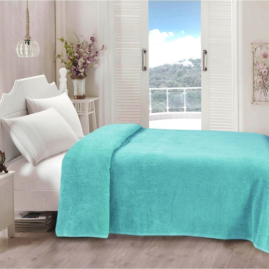 Простирадло Iris Home махрова - Aruba blue