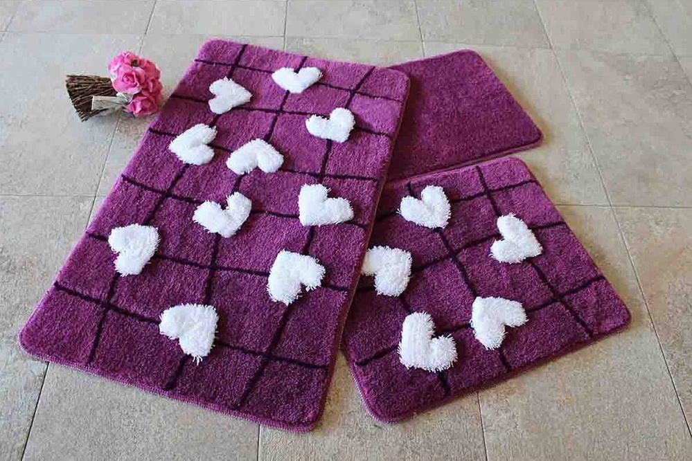 Килимок для ванної Chilai Home Kalbim Purple