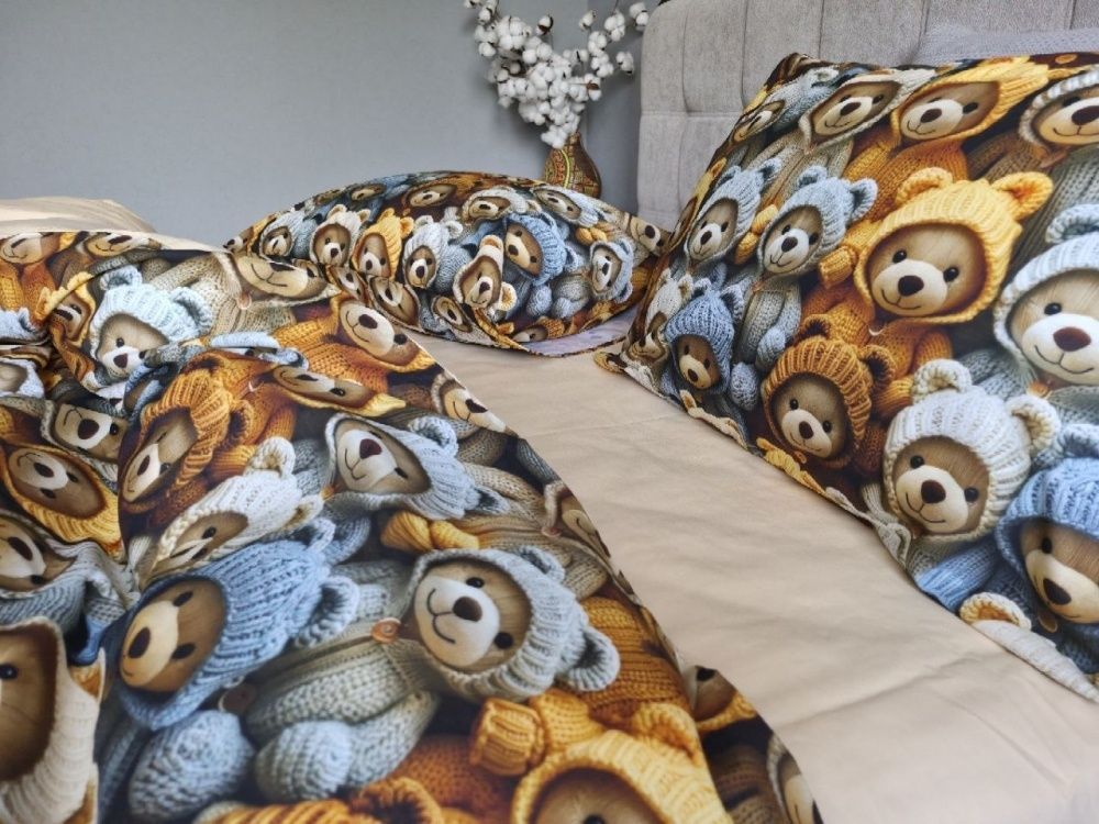 Постельное белье хлопок Комфорт Текстиль Стиляги/бежевий, cotton 5D