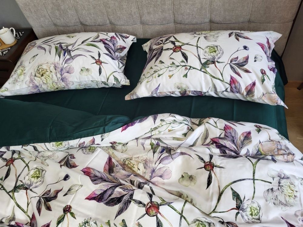 Постельное бельё сатин премиум Комфорт Текстиль PEONIES, Turkish satin