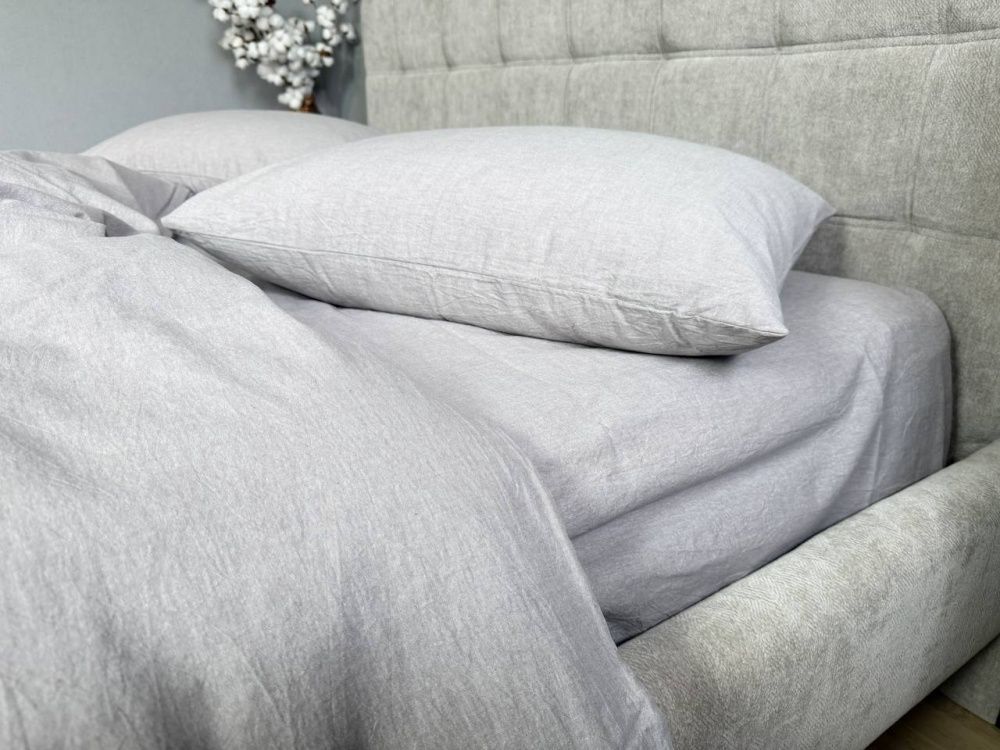 Постільна білизна варена бавовна Комфорт Текстиль Rock Gray, Washed Cotton W1351