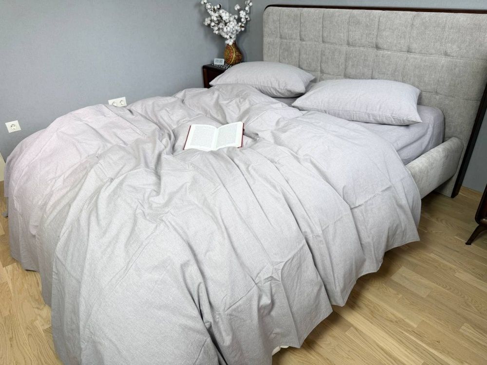 Постільна білизна варена бавовна Комфорт Текстиль Rock Gray, Washed Cotton W1351