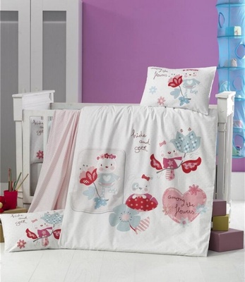 Комплект постельного белья для младенцев Victoria Ранфорс Happy