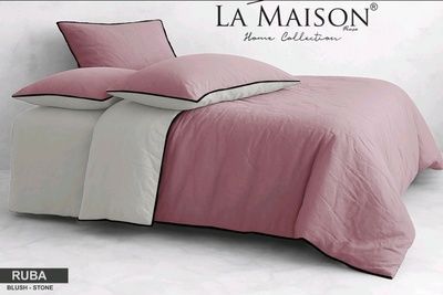Постільна білизна варена бавовна La Maison Ruba blush-stone