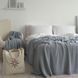 В'язаний плед LaModno WoolCotton Balance Sky Gray 6