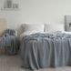 В'язаний плед LaModno WoolCotton Balance Sky Gray 3