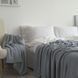 В'язаний плед LaModno WoolCotton Balance Sky Gray 4