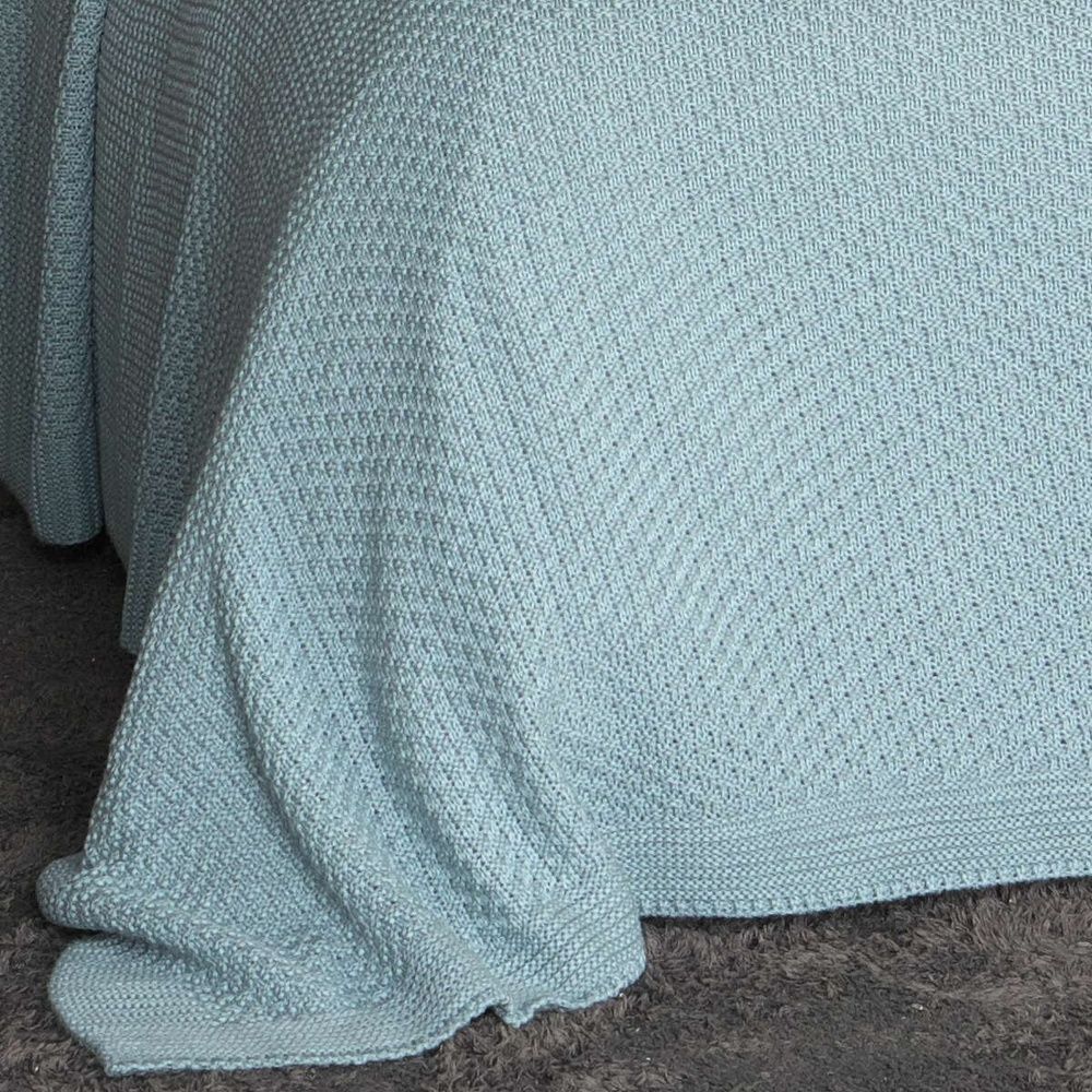 В'язаний плед Betires DENIZ GREY BLUE