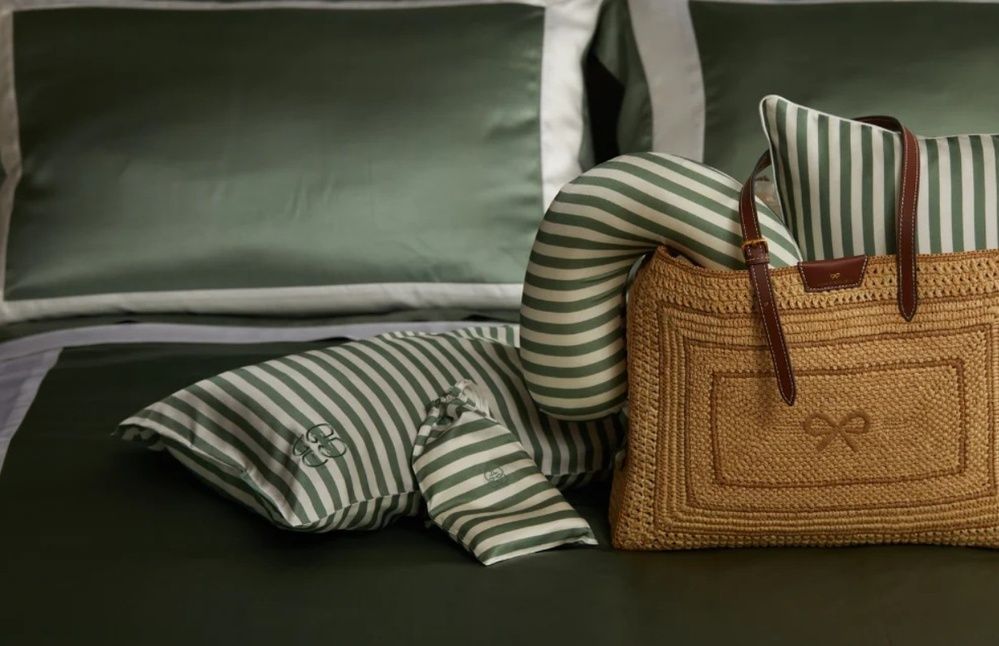 Подушка для голови з натурального шовку mulberry Gingerlily Green, Зелений, Подушка для подорожі