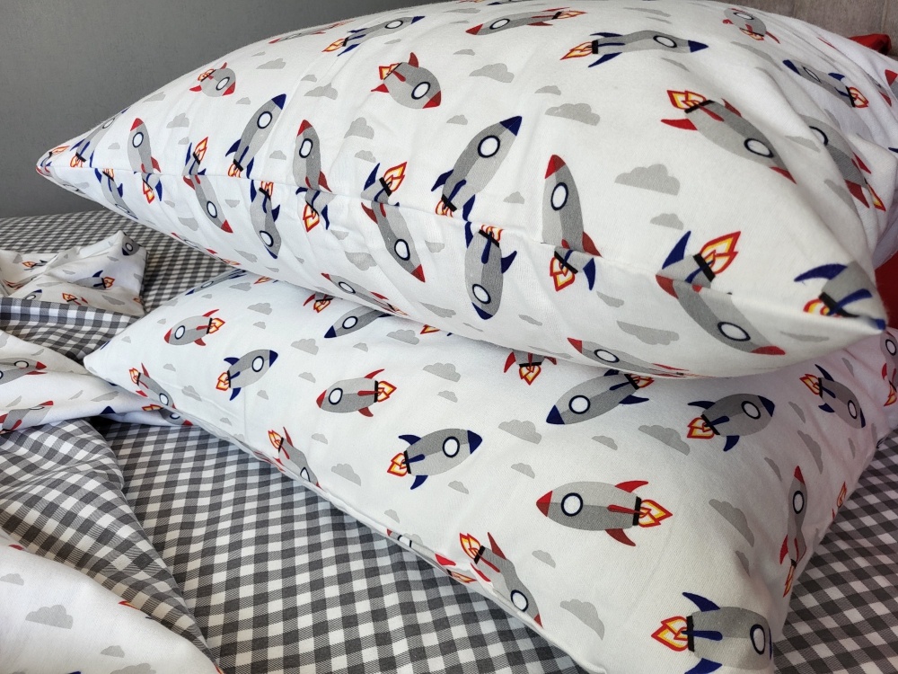 Детское постельное белье фланель Комфорт Текстиль COSMONAUT, Turkish flannel