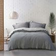 Пике покрывало муслин Lotus Home - Sia muslin dark grey-light grey