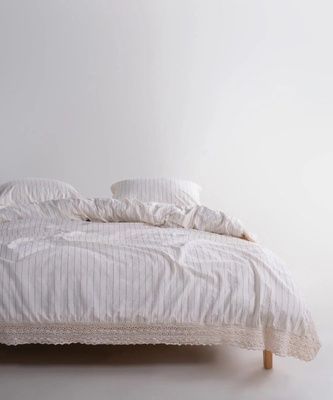 Постельное белье вареный хлопок Limasso Leila Laced с кружевом
