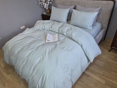 Постельное белье вареный хлопок Комфорт Текстиль Light azure, Washed Cotton W1061