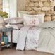 Набор постельное белье с покрывалом + плед Karaca Home - Petra pembe розовый 1