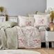 Набор постельное белье с покрывалом + плед Karaca Home - Petra pembe розовый 3