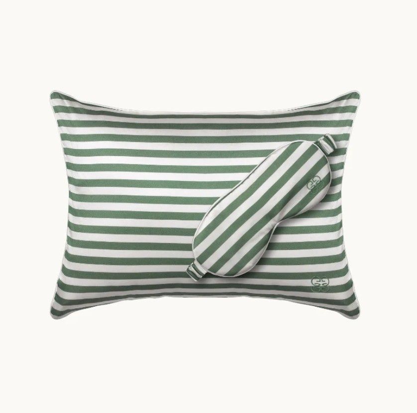 Подушка для голови з натурального шовку mulberry Gingerlily Green, Зелений, Подушка для подорожі