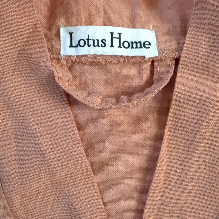 Халат льон Lotus Home - Madrida лососевий