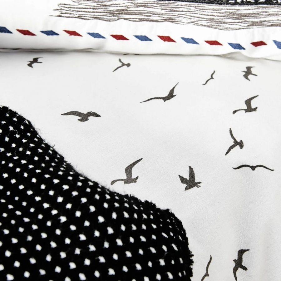 Білизна постільна Karaca Home - Beyoglu gri сірий pike jacquard
