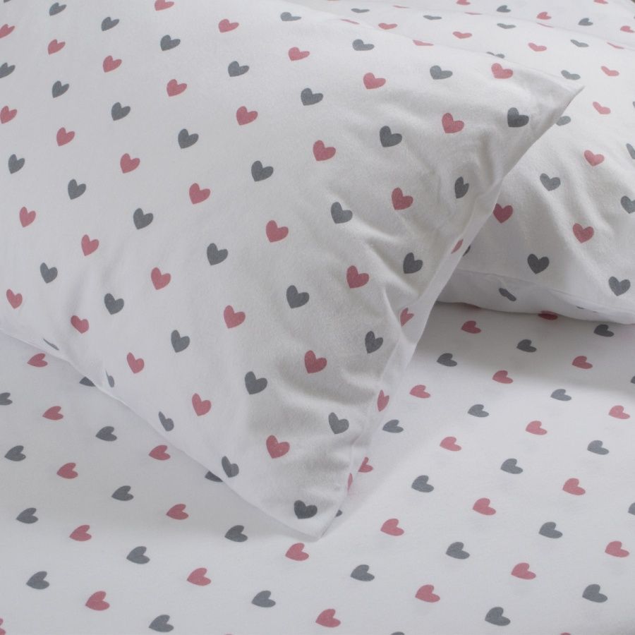 Постільна білизна фланель Lotus Home Small Hearts