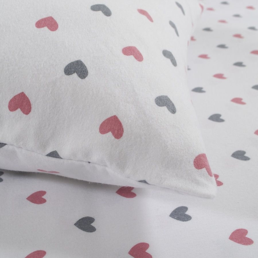 Постільна білизна фланель Lotus Home Small Hearts