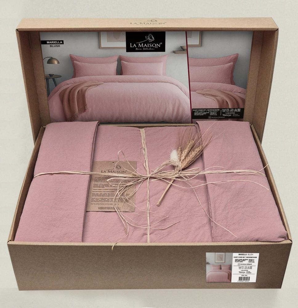 Постельное белье вареный хлопок La Maison Mariella Blush