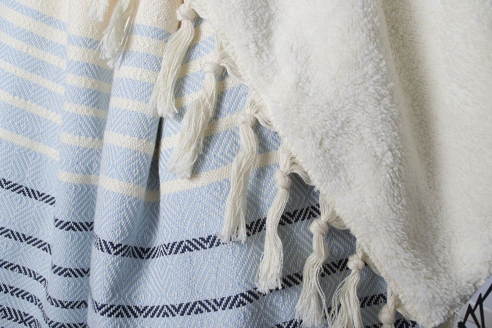 Плед микроплюш Barine - Quad Throw denim