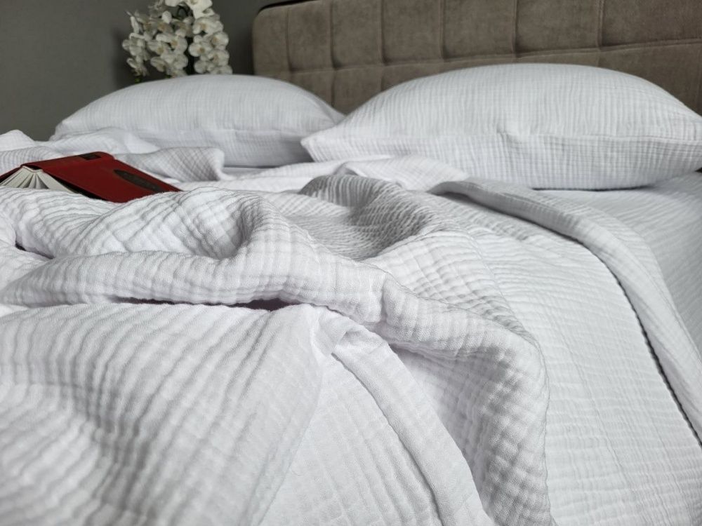 Постельное белье муслин Комфорт Текстиль WHITE, MUSLIN