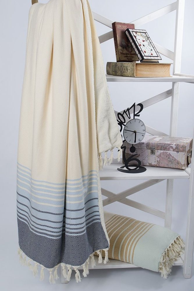 Плед микроплюш Barine - Quad Throw denim