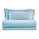Італійська постільна білизна льон Biancoperla Hamilton Tiffany, Бірюзовий, 50х70см (2шт), Полуторний, 155х215 см, 180х240 см