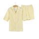 Піжама Lotus Home unisex - City Shorts, Жовтий, XS