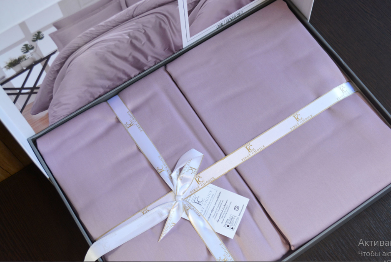 Постільна білизна сатин Люкс First Choice Snazzy Lavender
