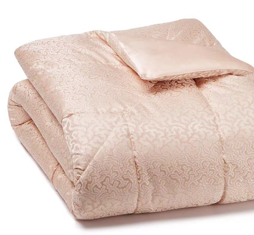 Шелковое покрывало Gingerlily Coral Fern Silk Eiderdown - Pink