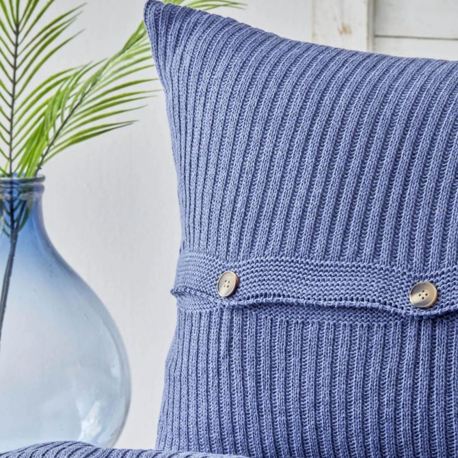 Покривало з наволочкою Karaca Home - Rimba indigo