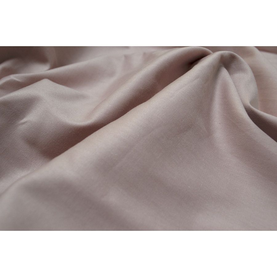 Простыня на резинке сатин premium Lotus Home - Basic pudra