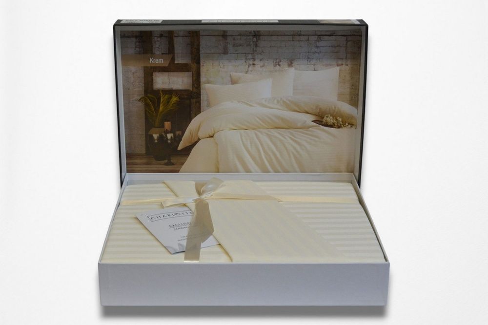 Постельное белье Charlotte Stripe Satin Krem