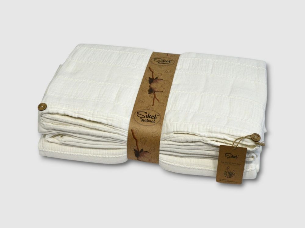 Постільна білизна варена бавовна Sikel Muslin  Patara Snow White