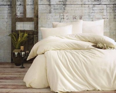 Постельное белье Charlotte Stripe Satin Krem