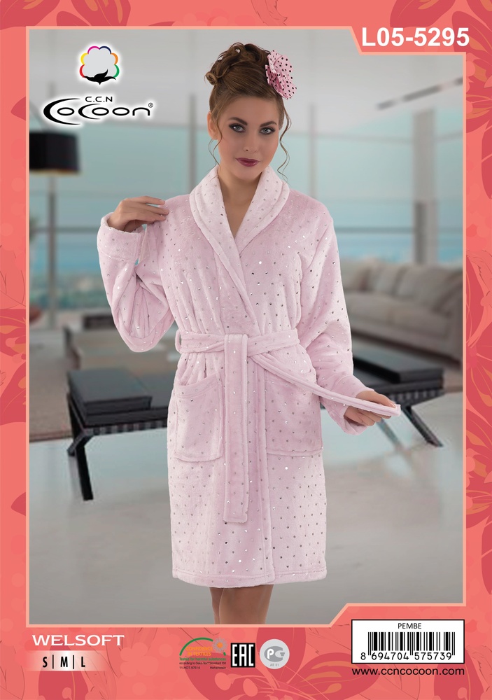 Халат Welsoft Cocoon 05-5295 pembe