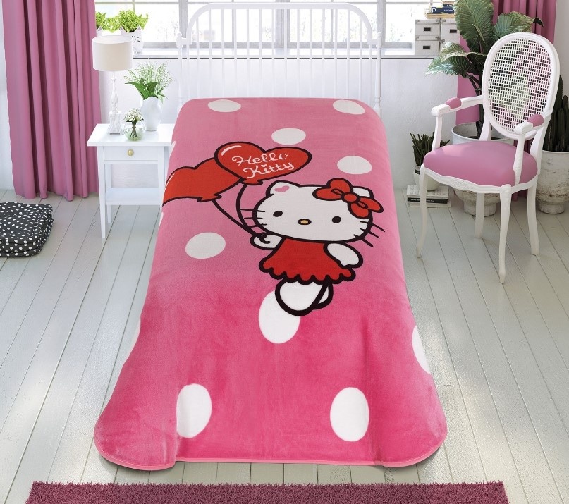 Плед-покрывало детское Tac Disney Hello Kitty Cute