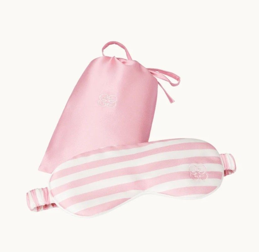Маска для сну з натурального шовку mulberry Gingerlily Pink&Ivory, Рожевий, Маска для сну