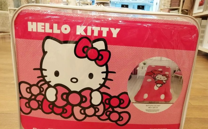 Плед-покрывало детское Tac Disney Hello Kitty Cute