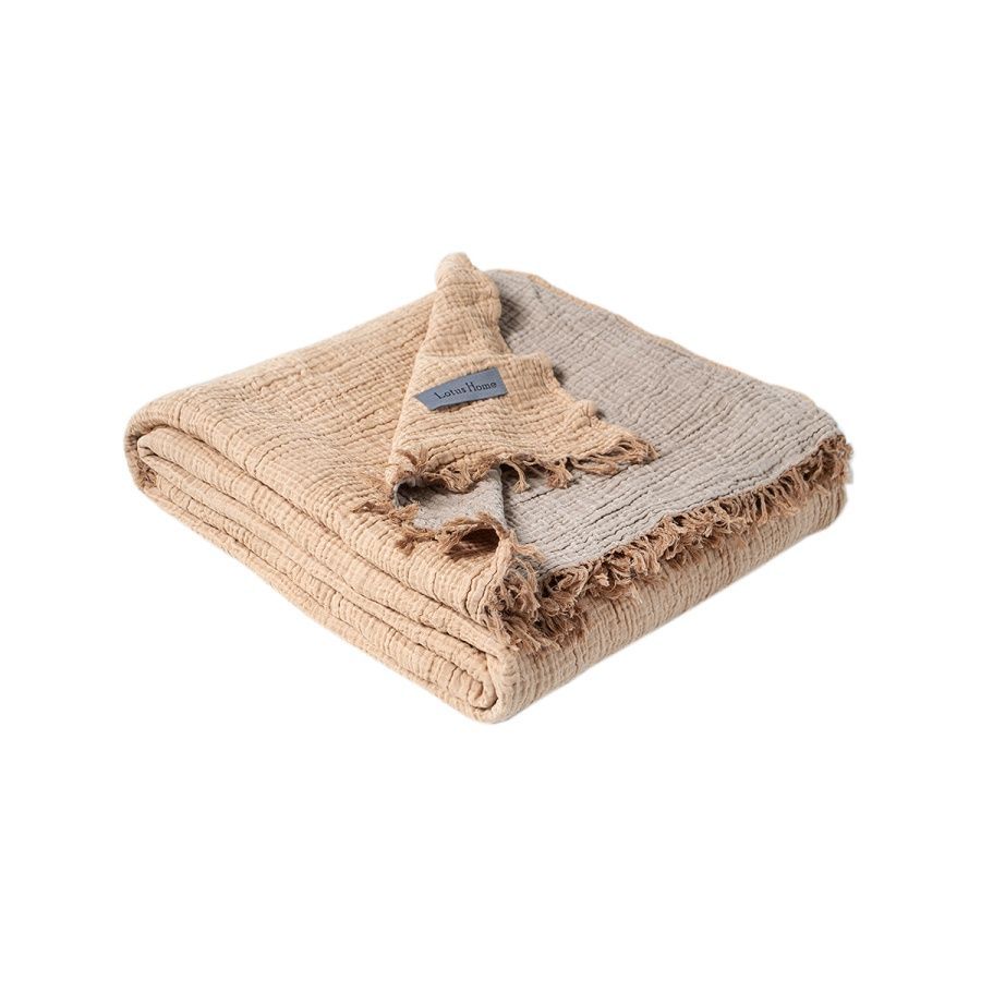 Пике покрывало муслин Lotus Home - Sia muslin tan-coffee