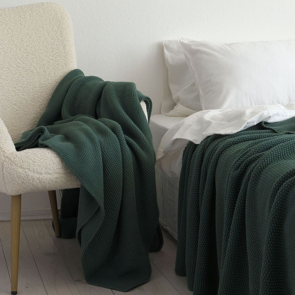 В'язаний плед La Modno Corn Duck Green