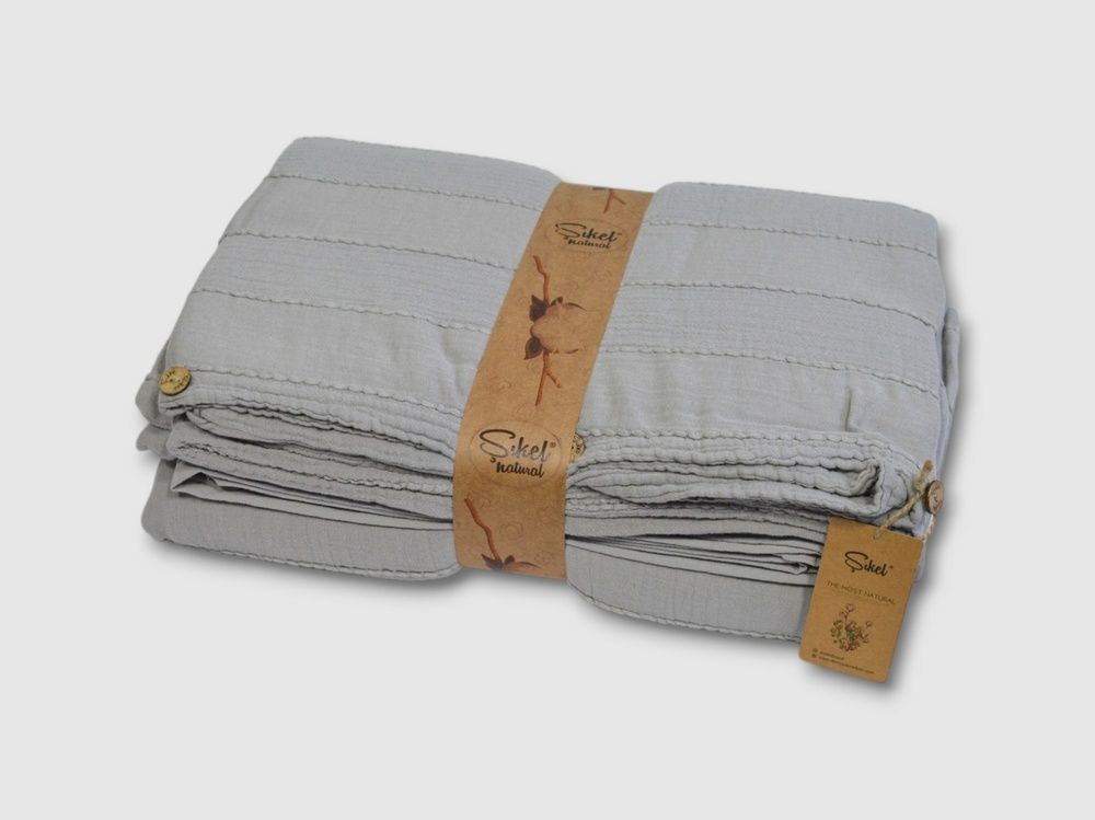 Постільна білизна варена бавовна Sikel Muslin  Patara Grey