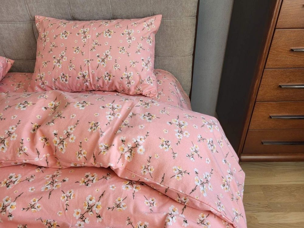 Постільна білизна фланель Комфорт текстиль Вікторія корал, Turkish flannel