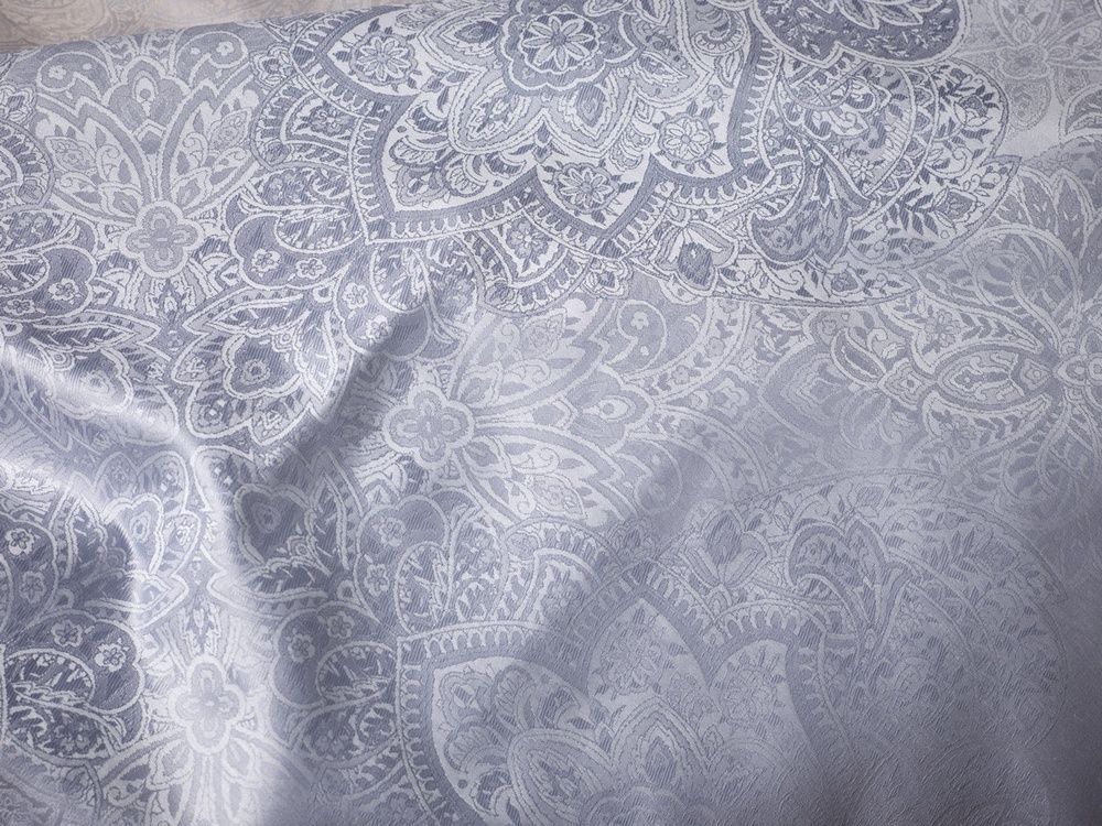 Постільна білизна жаккард Curt Bauer Shirley 9007-0211 french blue, Блакитний, 50х70см (2шт), Євро, 200х220 см, 270х290 см