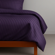 Підковдра U-tek Сатин Boston Anthracite Stripe, Фіолетовий, Двоспальний, 143х210 см