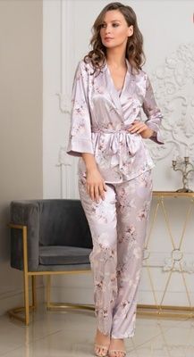 Жіноча шовкова піжама трійка Mia-Amore Seline 3718, S